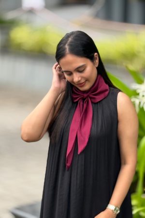 The Celeste long dress with scarf